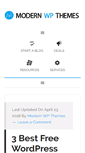 Mobile Screenshot of modernwpthemes.com